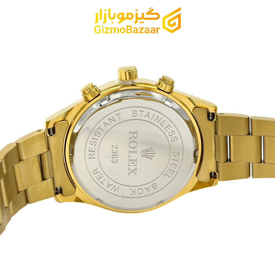 گیزموبازار | ساعت مچی عقربهای مردانه مدل رولکس سه موتوره کرنوگراف Rolex 2363گیزموبازار ، هرآنچه برای یک زندگی مدرن نیاز داری ساعت مچی عقربهای مردانه مدل رولکس سه موتوره کرنوگراف Rolex 2363