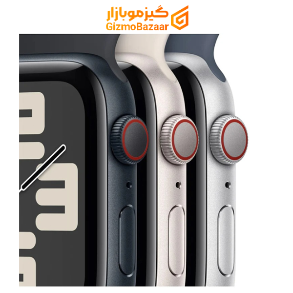 ساعت هوشمند اپل مدل Se Aluminum Case 40Mm، مناسب برای ورزش، روزمره، دارای قابلیت‌های صفحه نمایش رنگی و لمسی، قابلیت مکالمه مستقیم، قابلیت مکالمه از طریق بلوتوث، بند سیلیکون، فرم صفحه مستطیل، فناوری Gps، با حافظه داخلی 32 گیگابایت