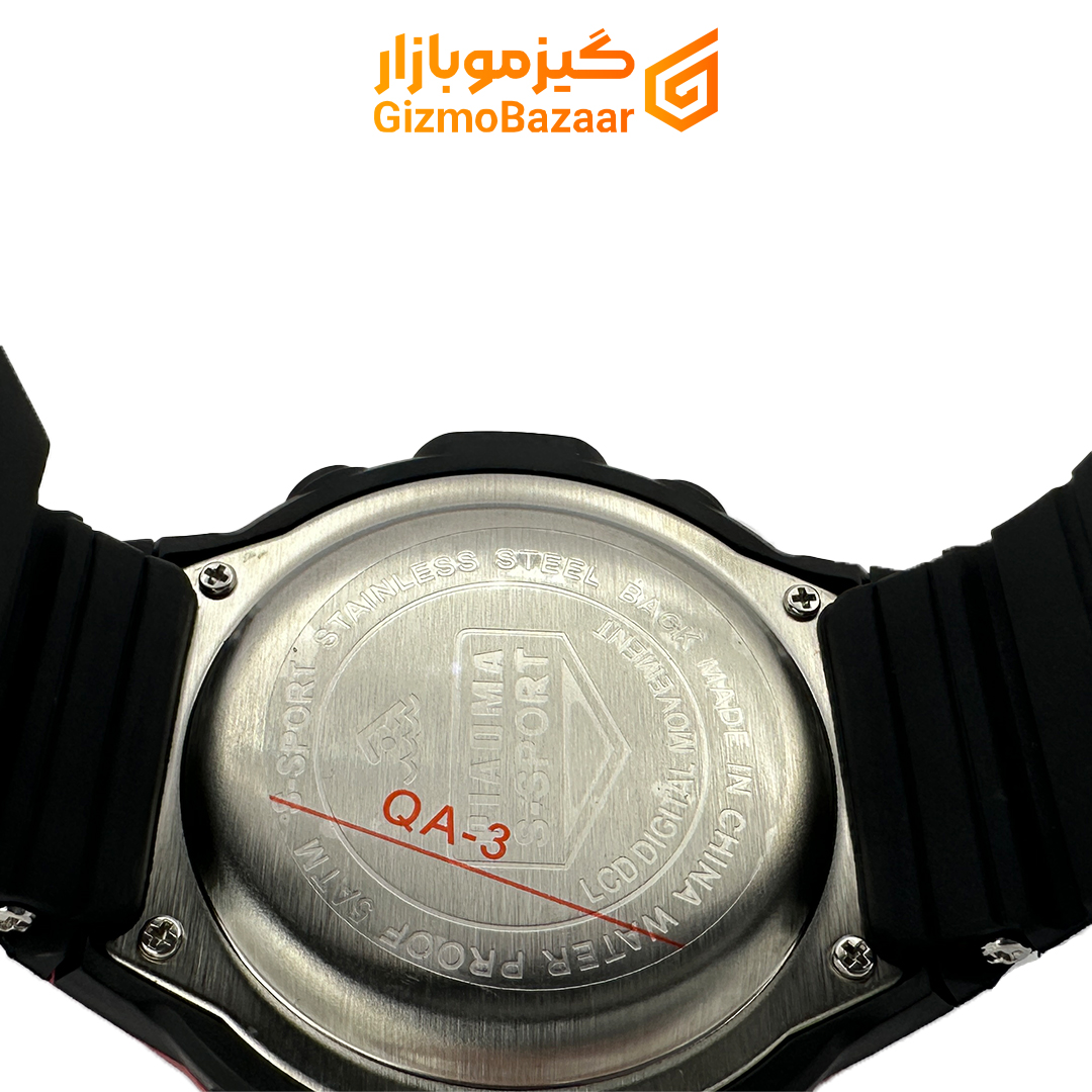 ساعت مچی دیجیتال پیائوما Piaoma نقره ای مشکی