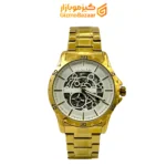 ساعت مچی اتومات کریستین اردن Christyan Arden طلایی با صفحه سفید طلایی