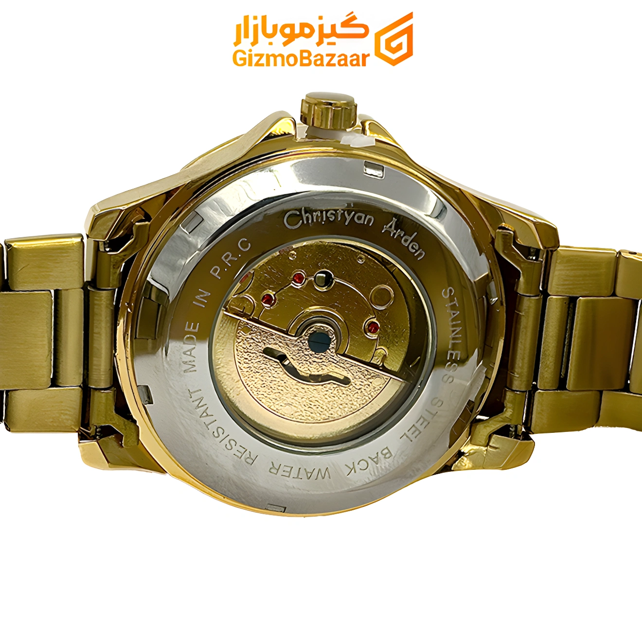 گیزموبازار | ساعت مچی اتومات کریستین اردن Christyan Arden طلایی با صفحه سفید طلاییگیزموبازار ، هرآنچه برای یک زندگی مدرن نیاز داری ساعت مچی اتومات کریستین اردن Christyan Arden طلایی با صفحه سفید طلایی