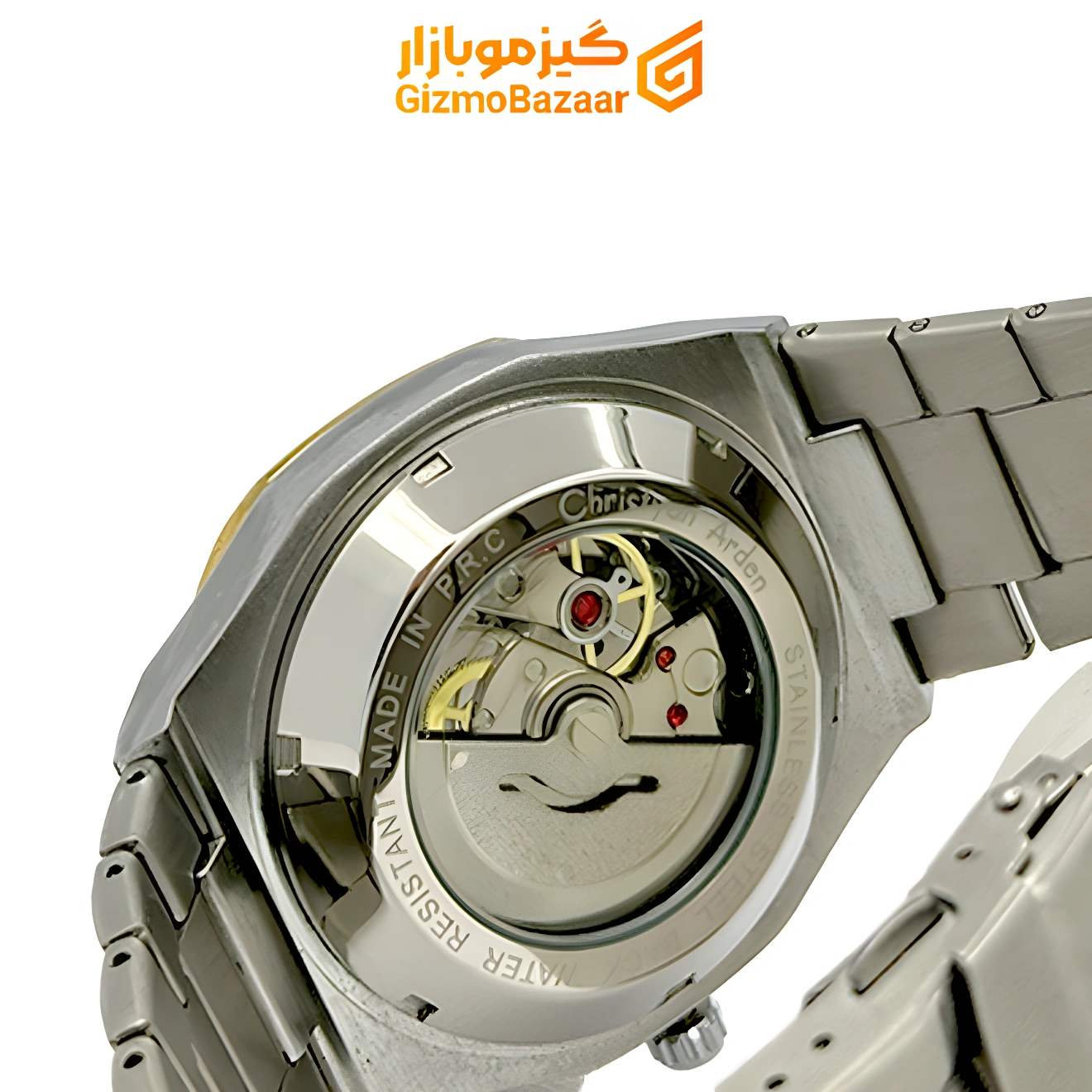 گیزموبازار | ساعت مچی اتومات کریستین اردن Christyan Arden نقرهای طلایی با صفحه مشکیگیزموبازار ، هرآنچه برای یک زندگی مدرن نیاز داری ساعت مچی اتومات کریستین اردن Christyan Arden نقرهای طلایی با صفحه مشکی