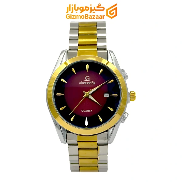 ساعت مچی گرینویچ طرح Greenwich Ap طلایی نقره ای