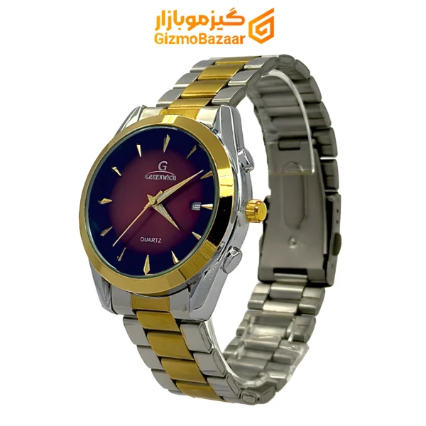 ساعت مچی گرینویچ طرح Greenwich Ap طلایی نقره ای