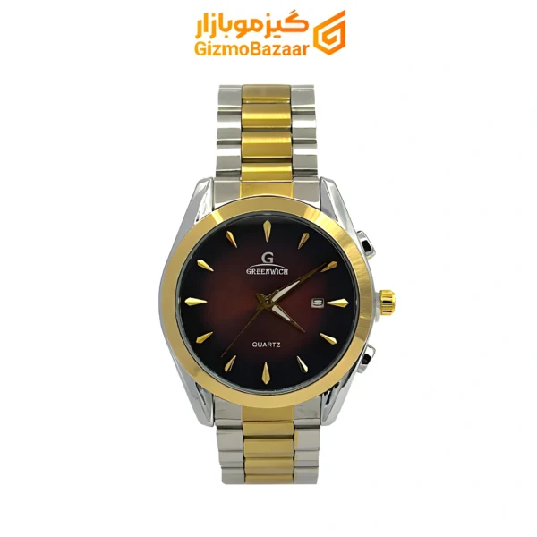 ساعت مچی گرینویچ طرح Greenwich Ap طلایی نقره ای